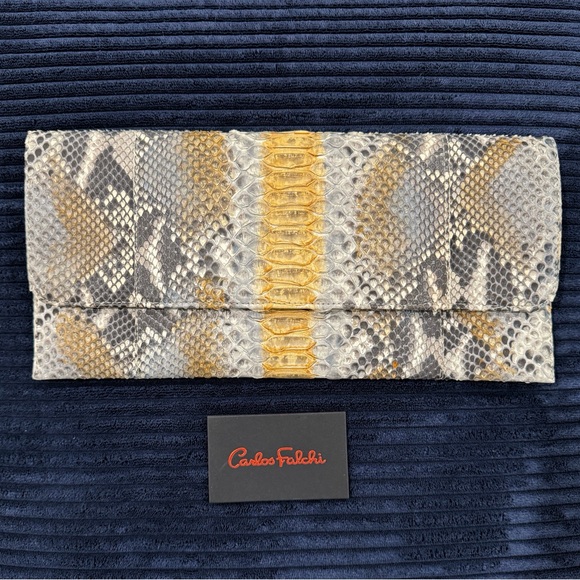 Carlos Falchi Python Clutch Bag - Picture 4 of 13